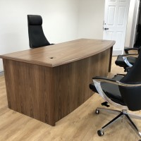 Bespoke veneer walnut desk
